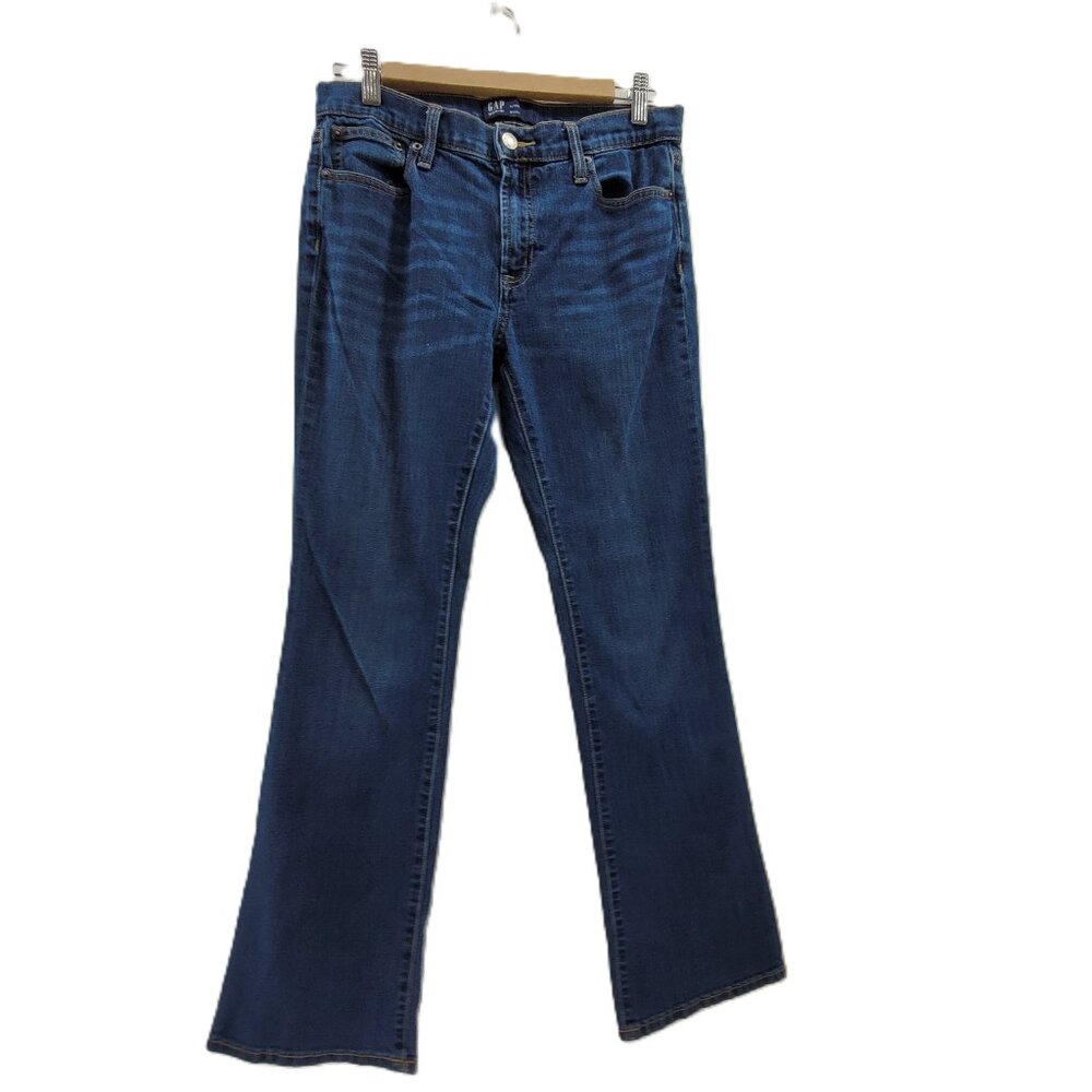 Gap Jeans Womens 28 Blue Boot Cut Mid Rise Medium Wash Stretch Pants